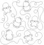 Gingerbread End-to-End Quilting Design | Machine Embroidery Designs by JuJu