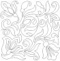 Iris End-to-End Quilting Design | Machine Embroidery Designs by JuJu