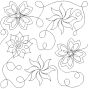 Twisted Flowers End-to-End Quilting Design | Machine Embroidery Designs by JuJu