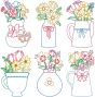 Spring Bouquets Digital Embroidery Machine Designs by JuJu