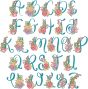 Valencia Alphabet | Machine Embroidery Designs by JuJu
