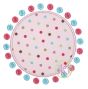 Dots Circle Patch Applique | Machine Embroidery Designs by JuJu