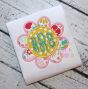 Flower Monogram 2 Applique | Machine Embroidery Designs by JuJu