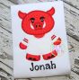 Hog Jersey Mascot Applique | Machine Embroidery Designs by JuJu