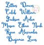 Lettres Douces Embroidery Font | Machine Embroidery Designs by JuJu