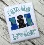 I am the lil brother Applique | Machine Embroidery Designs by JuJu