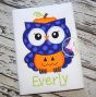 Owl Pumpkin Applique | Machine Embroidery Designs by JuJu
