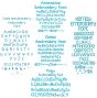 Quarter Inch Font Bundle 5 | Machine Embroidery Designs by JuJu