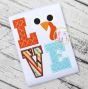 Turkey Face LOVE Applique | Machine Embroidery Designs by JuJu