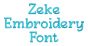 Zeke Embroidery Font | Machine Embroidery Designs by JuJu