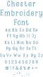 Chester Embroidery Font | Machine Embroidery Designs by JuJu