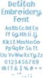 Delilah Embroidery Font | Machine Embroidery Designs by JuJu