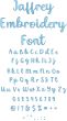 Jaffrey Embroidery Font | Machine Embroidery Designs by JuJu