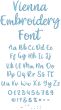 Vienna Embroidery Font | Machine Embroidery Designs by JuJu