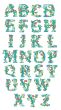 Floral Monogram Non Split Version Machine Embroidery Designs by JuJu