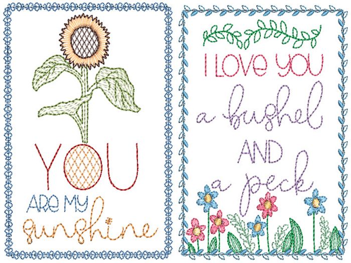 You Are Special Greeting Cards 1 | Machine Embroidery Designs by JuJu