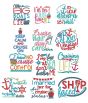 Cruise Lovers Word Art Machine Embroidery Designs by Juju
