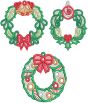 Free Standing Lace Christmas Wreaths | Machine Embroidery Designs by JuJu