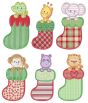 Peeking Stocking Critters Machine Embroidery Designs by JuJu