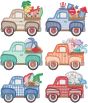 Vintage Trucks Summer Machine Embroidery Designs by JuJu

