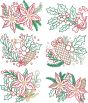 Winter Florals | Machine Embroidery Designs by JuJu