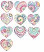 Mehndi Hearts Machine Embroidery Designs by JuJu