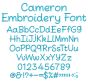 Cameron Embroidery Font | Machine Embroidery Designs by JuJu