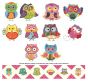 A Hoot and a Half Set 2 Applique Machine Embroidery Designs by JuJu 