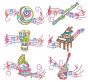 Mehndi Music 3 Machine Embroidery Designs By JuJu