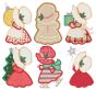 Sunbonnet Sue Returns Christmas Applique Machine Embroidery Designs by JuJu