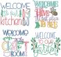 Welcome Signs 6 | Machine Embroidery Designs by JuJu