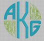 Three Letter Deco Filled Circular Monogram Machine Embroidery Designs by JuJu