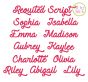 Requited Script Embroidery Font | Machine Embroidery Designs by JuJu
