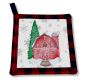 ITH Christmas Barn Pot Holder | Machine Embroidery Designs by JuJu