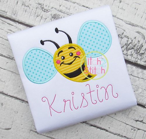 Bumble Bee Applique | Machine Embroidery Designs by JuJu