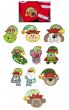 Santas Critter Helpers Applique Machine Embroidery Designs by JuJu 