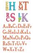 Stacked Monogram Alphabet Machine Embroidery Designs by JuJu