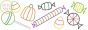 Halloween Candy Border Bean Embroidery | Machine Embroidery Designs by JuJu