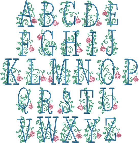 Campbell Alphabet | Machine Embroidery Designs by JuJu