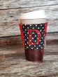 Monogrammed Button Coffee Wrap | Machine Embroidery Designs by JuJu