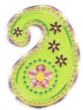 Funky Paisley Applique Machine Embroidery Designs by JuJu 