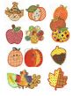 Harvest Patchwork Applique Machine Embroidery Designs by JuJu 