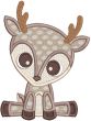 Baby Forest Animals Applique | Machine Embroidery Designs by JuJu