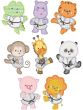 Karate Critters Applique Machine Embroidery Designs by JuJu 