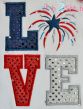 Fireworks LOVE Applique Design | Machine Embroidery Designs by JuJu