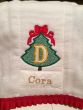 Embossed Christmas Tree Monogram Alphabet Machine Embroidery Designs by JuJu