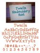 Twaila Embroidery Font Machine Embroidery Designs by JuJu
