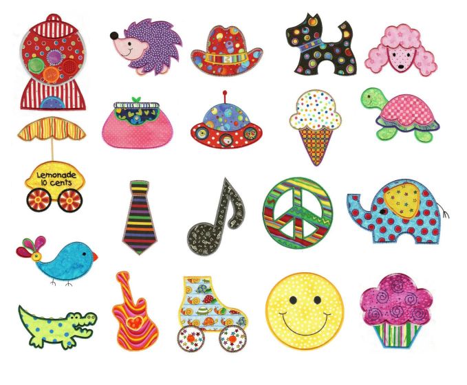 Just For Fun Applique Machine Embroidery Designs by JuJu 