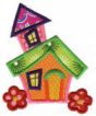 Whimsical Cottages Houses 5x7 Applique Machine Embroidery Designs by JuJu 