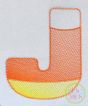 Candy Corn Sketch Embroidery Font | Machine Embroidery Designs by JuJu